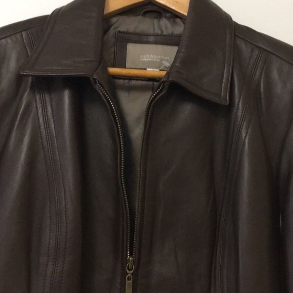 - Croft & Barrow lambskin leather brown - Picture 3 of 7